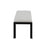 LumiSource Fuji Bench in Black Metal/White PU