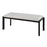 LumiSource Fuji Bench in Black Metal/White PU