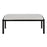 LumiSource Fuji Bench in Black Metal/White PU