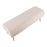 LumiSource Marla Pleated Bench in Gold Steel/Cream Velvet