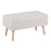 LumiSource Storage Bench in Natural Wood/Beige Fabric - BC-STORAGENABG