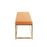 LumiSource Zenn Bench, Gold Metal/Orange Velvet