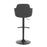 LumiSource Boyne Adjustable Barstool, Set/2, Black/Grey