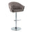 LumiSource Braided Matisse Bar Stool, Set of 2, CH/GY