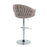 LumiSource Braided Matisse Bar Stool, Set of 2, CH/GY