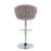 LumiSource Braided Matisse Bar Stool, Set of 2, CH/GY
