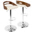 LumiSource Cassis Adj Barstool, Set/2, CH/WAL/CR