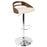 LumiSource Cassis Adj Barstool, Set/2, CH/WAL/CR
