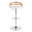 LumiSource Cassis Adj Barstool, Set/2, CH/Zebra/CR