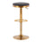 LumiSource Dakota Upholstered Barstool, Set of 2, Gold/Black