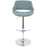 LumiSource Fabrizzi Adj Barstool, Set/2, CH/WAL/Blue