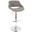 LumiSource Fabrizzi Adj Barstool, Set/2, CH/WAL/GY
