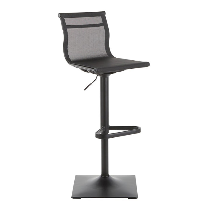 LumiSource Mirage Barstool in Black Metal