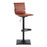 LumiSource Mirage Barstool in Black Steel/Camel PU - BS-MIRAGEBKCAM
