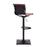 LumiSource Mirage Barstool in Black Steel/Camel PU