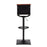 LumiSource Mirage Barstool in Black Steel/Camel PU