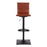 LumiSource Mirage Barstool in Black Steel/Camel PU