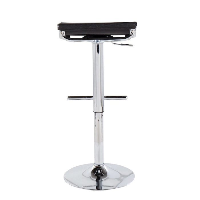LumiSource Mirage Ale Bar Stool in Chrome/Black Mesh