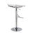 LumiSource Mirage Ale Bar Stool in Chrome/White Mesh