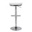 LumiSource Mirage Ale Bar Stool in Chrome/White Mesh