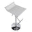 LumiSource Mirage Ale Bar Stool in Chrome/White Mesh