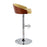 LumiSource Shiraz Adj Barstool, Set/2, Chrome/Walnut/Green