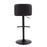 LumiSource Toriano Adjustable Bar Stool, Set of 2, Black- BS-TORIANOPU-RT2BKBK2