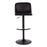 LumiSource Toriano Adjustable Bar Stool, Set of 2, Black- BS-TORIANOPU-RT2BKBK2