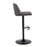LumiSource Toriano Bar Stool, Set of 2, Black/Grey