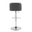 LumiSource Toriano Bar Stool, Set of 2, Chrome/Grey
