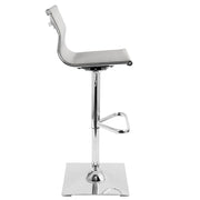 LumiSource Mirage Barstool | Silver Mesh and Chrome | Kitchen, Bar & Break Room Seating | 15.5 x 17 x 47 in H | Model BS-TW-MIRAGESV
