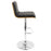 LumiSource Vasari Adj Barstool, Set/2, CH/WAL/Matte BK