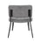 LumiSource Stout Lounge Chair + Ottoman, Black Steel/Grey Noise