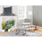 LumiSource Stout Lounge Chair + Ottoman, Black Steel/Grey Noise