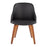 LumiSource Bacci Chair, Walnut Wood/Black PU