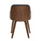 LumiSource Bacci Chair, Walnut Wood/Brown PU