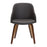 LumiSource Bacci Chair, Walnut Wood/Brown PU