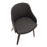 LumiSource Bacci Chair, Walnut Wood/Brown PU