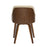 LumiSource Bacci Chair, Walnut Wood/Cream PU