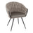 LumiSource Matisse Chair, Black Frame/Grey PU
