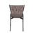 LumiSource Braided Tania Chair, Set of 2, Black/Grey/Brown
