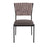 LumiSource Braided Tania Chair, Set of 2, Black/Grey/Brown