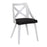 LumiSource Charlotte Chair, Set of 2, White/Charcoal