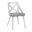 LumiSource Charlotte Chair, Set of 2, White Textured/Grey