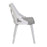 LumiSource Charlotte Chair, Set of 2, White Textured/Grey