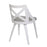 LumiSource Charlotte Chair, Set of 2, White Textured/Grey
