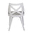 LumiSource Charlotte Chair, Set of 2, White Textured/Grey