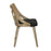 LumiSource Charlotte Chair, Set of 2, White Washed/Charcoal