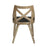 LumiSource Charlotte Chair, Set of 2, White Washed/Charcoal