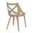 LumiSource Charlotte Chair, Set of 2, White Washed/Cream Noise